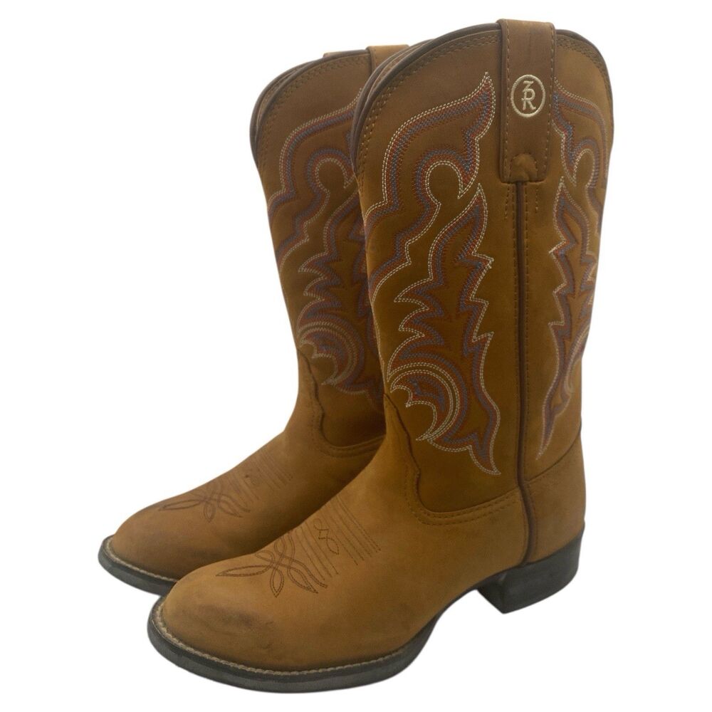 Tony Lama 3R Women’s Size 7.5B Brown Leather Western Cowboy Boots RR2102L